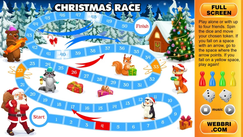 board game Christmas race