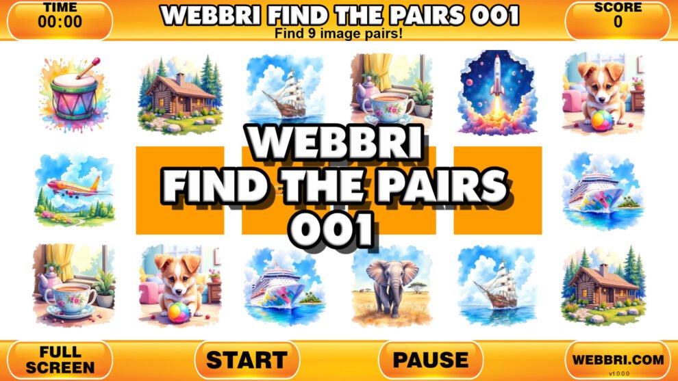 webbri find the pairs 001