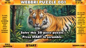 Webbri Puzzle 001 – Solve a 28 piece puzzle – Free Browser Game
